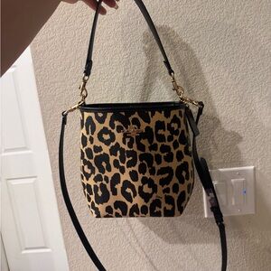 Coach Leopard Print Bucket Bag